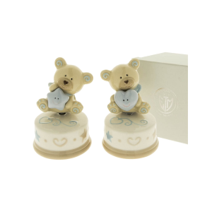 CARILLON ORSETTO AZZURRO/ROSA CON SCATOLA 
