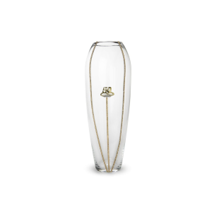 VASO IN VETRO CON STRASS PER 50° ANNIVERSARIO 