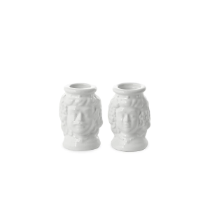 TESTE DI MORO BIANCHE - CERAMICHE DI CALTAGIRONE 