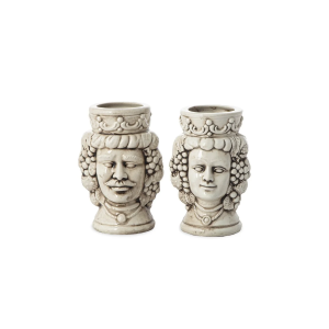 TESTE DI MORO ECRU' - CERAMICHE DI CALTAGIRONE 