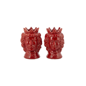 TESTE DI MORO FRUTTA ROSSA - CERAMICHE DI CALTAGIRONE 