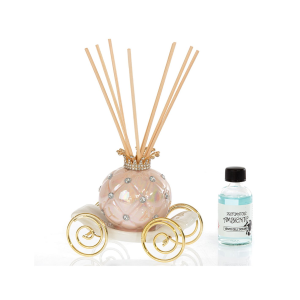 BOMBONIERA PROFUMATORE CARROZZA BIANCA/ROSA