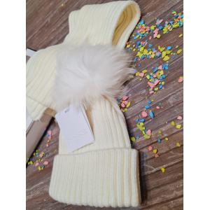 CAPPELLINO + SCIARPA LOLETA PANNA
