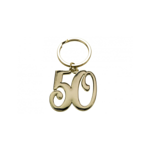 PORTACHIAVI NUMERO 50 IN METALLO 
