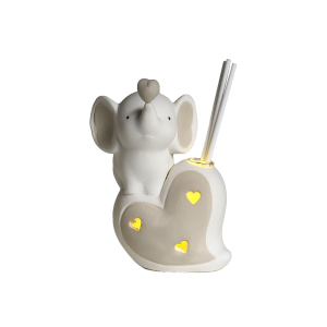 PROFUMATORE ELEFANTINO CON CUORE A LED
