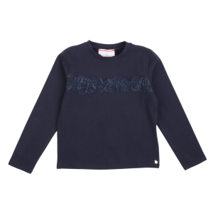 MAGLIA ML PACIOTTI RAGAZZA BLU COTONE FELPATO 8/16 ANNI