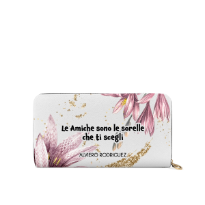 PORTAFOGLIO ZIP BIANCO