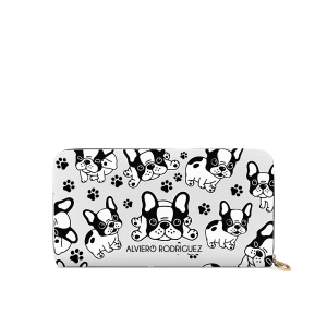 Portafogli Zip Bianco Frenchies