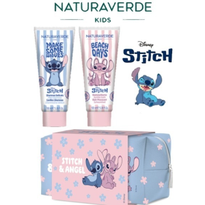 STITCH NATURAVERDE SET BEAUTY CASE CON SHAMPOO E BAGNOSCHIUMA