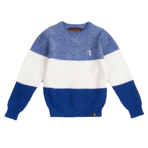 MAGLIONE TRUSSARDI AZZURRO,BIANCO E BLU 