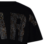 T-SHIRT NERA CON STRASS MARCELLIS DA 6 A 14 ANNI