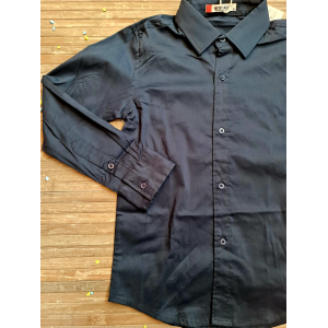 CAMICIA BLU CON COLLETTO BEST KID'S