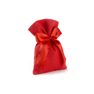 SACCHETTO LAUREA DRITTO BOUTIE IN RASO ROSSO