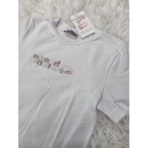 TSHIRT PHARD BIANCA RAGAZZA DA 8 A 16 ANNI