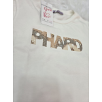 TSHIRT PHARD BIANCO CON PAILLETTER DA 8 A 16 ANNI