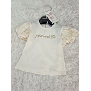 TSHIRT PHARD BIMBA PANNA E ORO DA 9 A 36 MESI