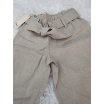 PANTALONE BIMBA EMC IN LINO COLORE BEIGE DA 2 ANNI A 8 ANNI