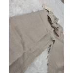 PANTALONE BIMBA EMC IN LINO COLORE BEIGE DA 2 ANNI A 8 ANNI