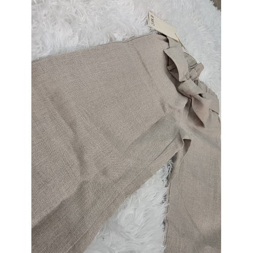 PANTALONE BIMBA EMC IN LINO COLORE BEIGE DA 2 ANNI A 8 ANNI