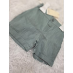 PANTALONCINO EMC LINO COLORE VERDE SALVIA DA 6 MESI A 5 ANNI