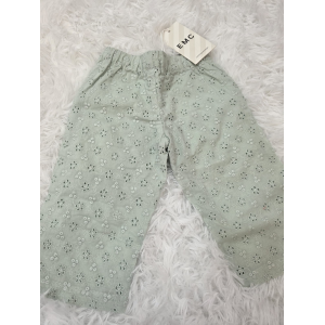 PANTALONE LUNGO IN COTONE EMC VERDE PASTELLO DA 6 MESI A 5 ANNI