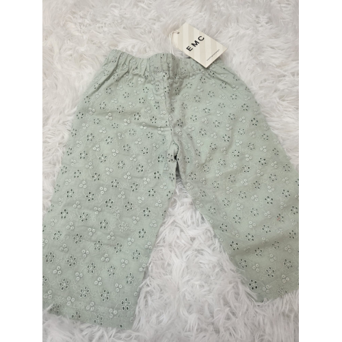 PANTALONE LUNGO IN COTONE EMC VERDE PASTELLO DA 6 MESI A 5 ANNI