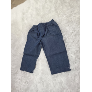PANTALONE CON LACCI COLORE JEANS EMC IN COTONE DA 6 MESI A 5 ANNI