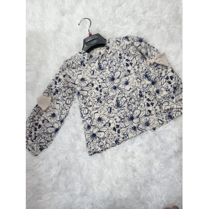 MAGLIA EMC BIMBA DA 3 A 8 ANNI BEIGE E BLU