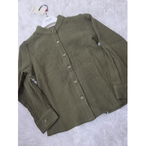 CAMICIA IN LINO EMC BIMBO COLORE VERDE DA 3 ANNI A 8 ANNI