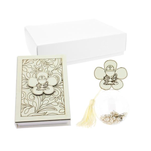 SET VANGELO FIORE CALICE 8X12 CON SFERA ROSARIETTO DIAM.5 LUNGH.9 C/AST.  