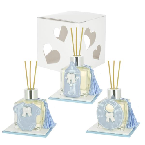 BOTTIGLIA PROFUMATORE 100 ML BABY CIELO BIBERON BAVETTA BODY 3 ASSORTITI 9,5X9,5 + NAPPA C/AST.