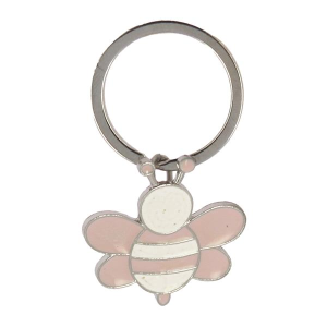   PORTACHIAVE APE SMALTO ROSA/BIANCO ACCIAIO 3,2X3 LUNGH.5,5