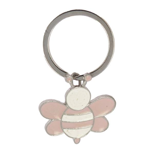   PORTACHIAVE APE SMALTO ROSA/BIANCO ACCIAIO 3,2X3 LUNGH.5,5