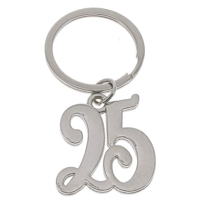 PORTACHIAVE 25° ARGENTO LUCIDO 2,5X3
