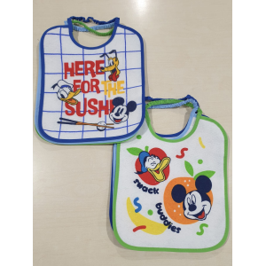 Bavette grandi in spugna con retro in PVC Disneyi – confezione da 6 pezzi