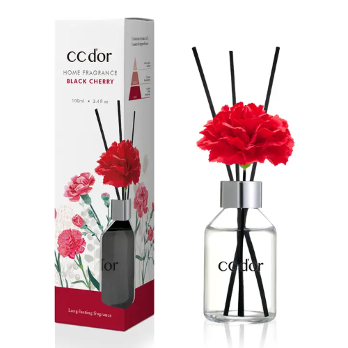 COCODOR Flower Diffusore a bastoncini - Fragranza Ciliegia Nera