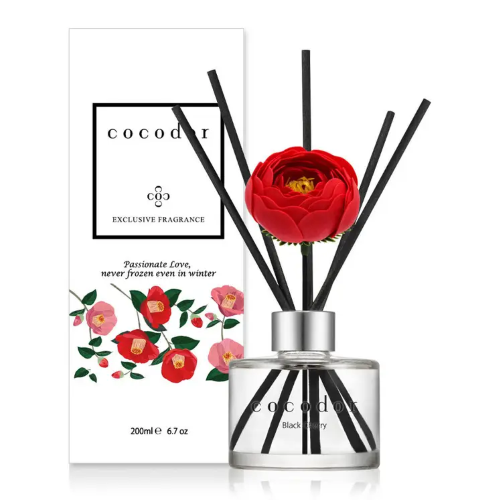 Cocodor Camellia Diffusore 120 ml (4,0 oz) Fragranza Ciliegia Nera